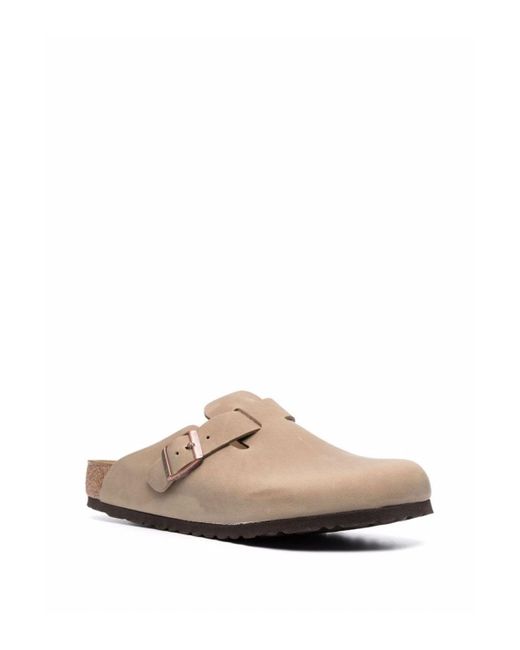 Birkenstock Brown Boston Natural Leather Oiled for men