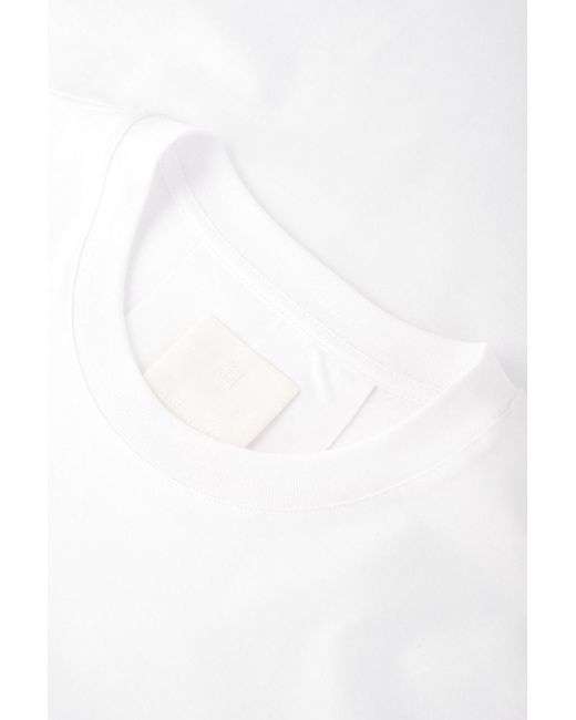 Givenchy White Plaque Slim Fit T Shirt for men