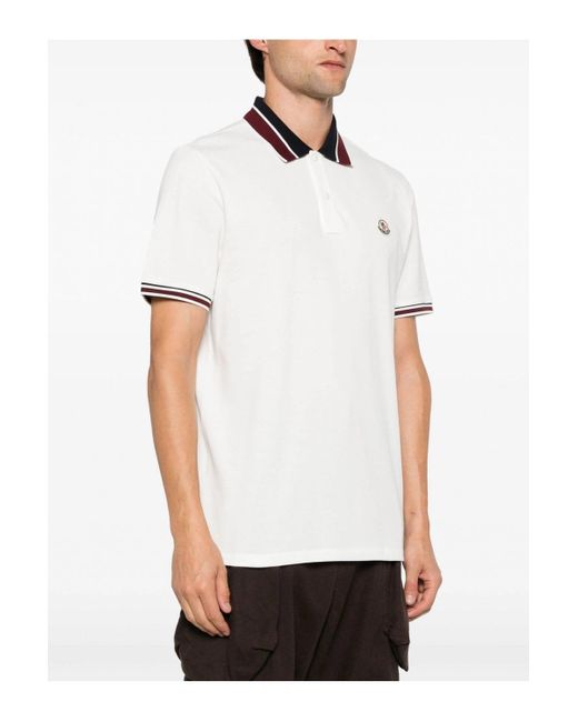 Moncler contrast polo new arrivals