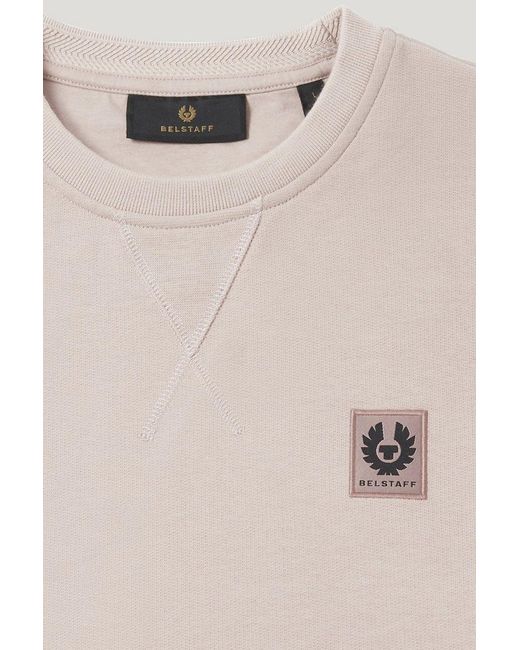 Belstaff White Patch Logo Sweatshirt for men