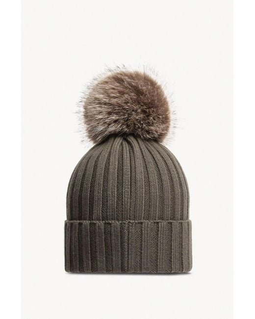 Moncler Green Pom Pom Hat for men