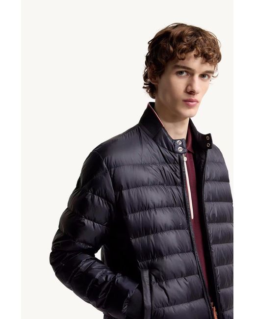 Moncler Blue Rigel Biker Jacket for men