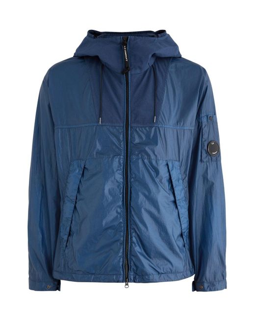 C P Company Blue Cs Ii Hooded Lens Jacket for men