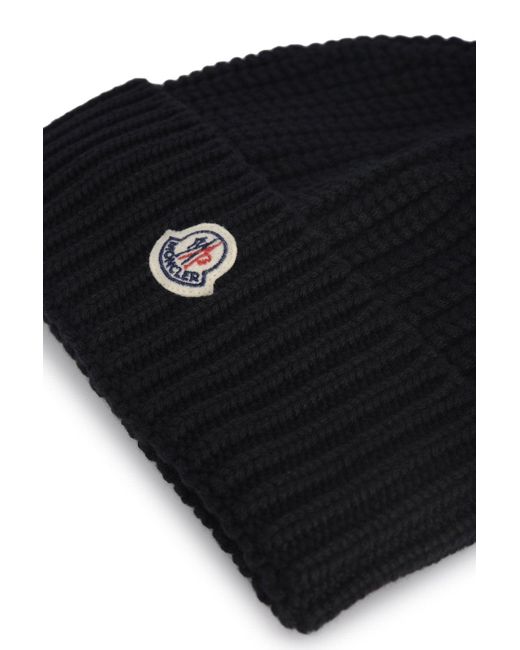 Moncler Black Archieve Logo Hat
