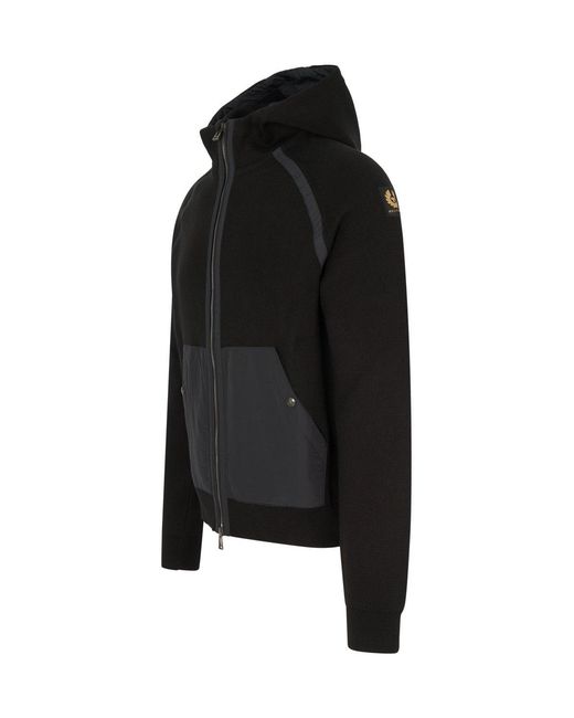 Belstaff Black View Hooded Top for men