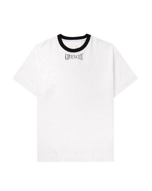 Givenchy White 4 G Cotton T Shirt for men