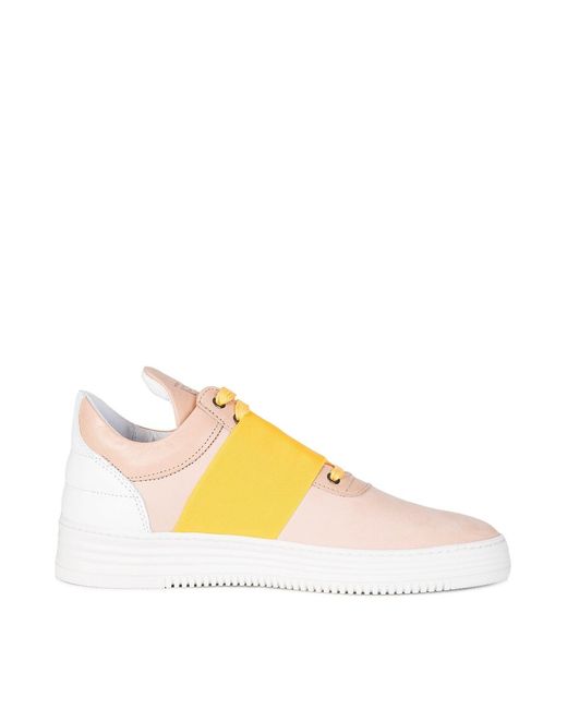 Filling Pieces Yellow Low Top Straps for men