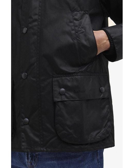 Barbour Black Bedale Wax Jacket for men