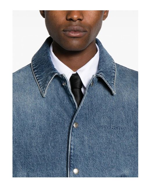 Givenchy Blue Vintage Denim Gilet for men