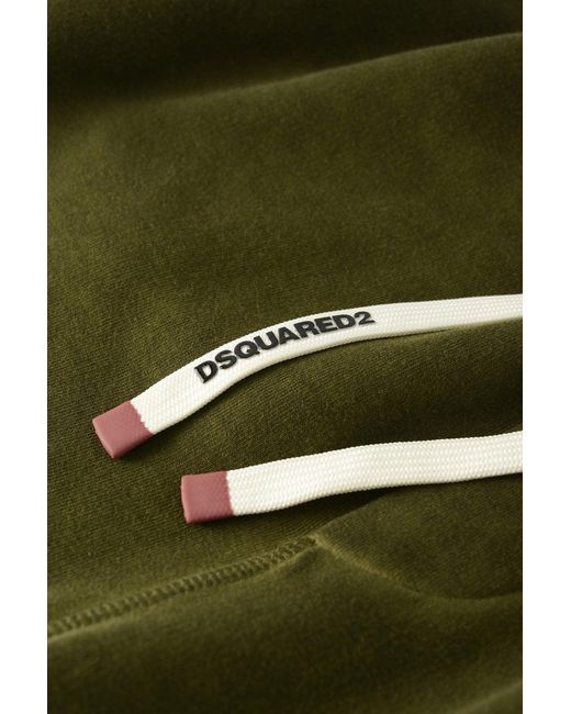 DSquared² Green Long Arnold Jersey Shorts for men