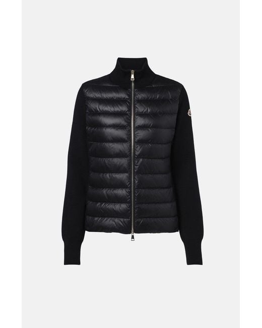 Moncler Black Hybrid Cardigan