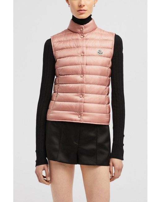 Moncler Liane Gilet in Pink Lyst UK