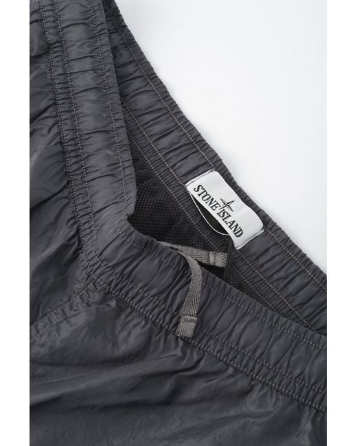 Stone Island Gray Brand Swimshorts for men