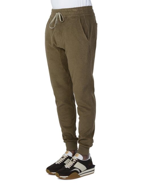 Tom Ford Green Towelling Sweatpants for men