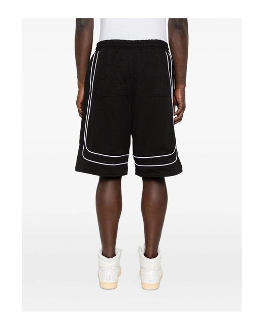Rhude Black Mesh Basketball Shorts for men