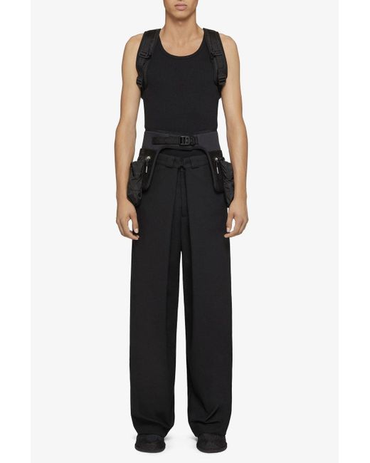Givenchy Black Cotton Mix Trousers for men