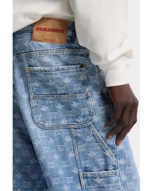 DSquared² Blue BAGGY Carpenter Jeans for men