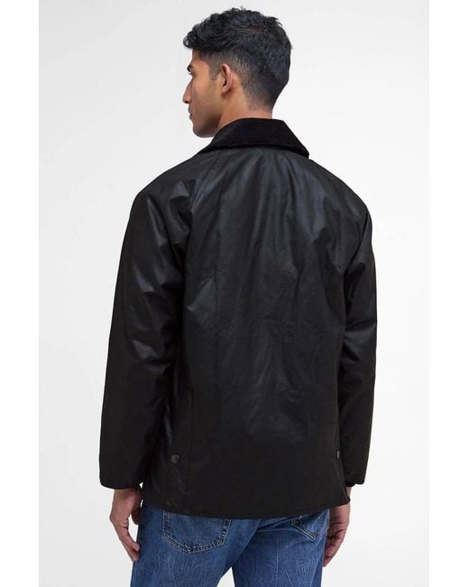 Barbour Black Bedale Wax Jacket for men
