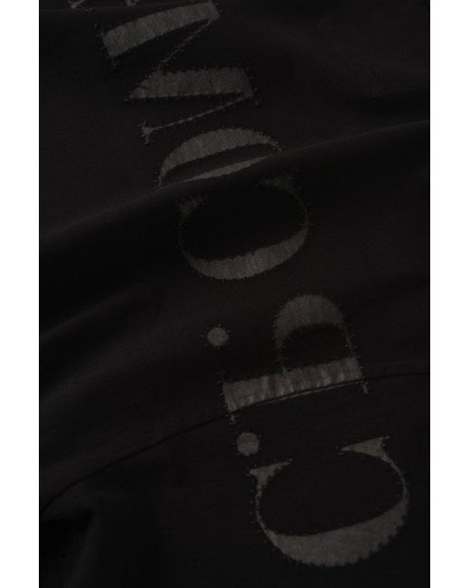 C P Company Black 20/1 Sleeve Logo T Shirt for men