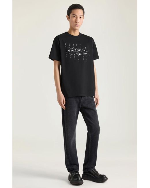 Givenchy Black Photo Negative Print T Shirt for men