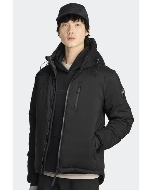 Canada Goose Lodge Hooded Jacket Black Disc for men