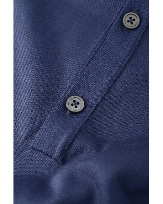 Tom Ford Blue Silk Vanise Long Sleeve Henley for men