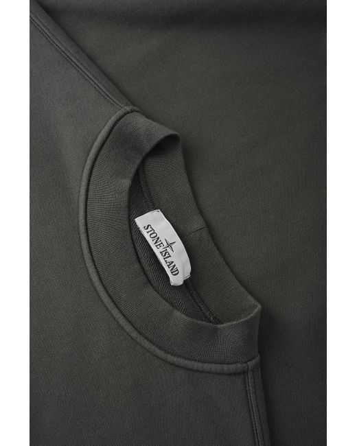 Stone Island Gray S0195 Branded Sweatshirt for men
