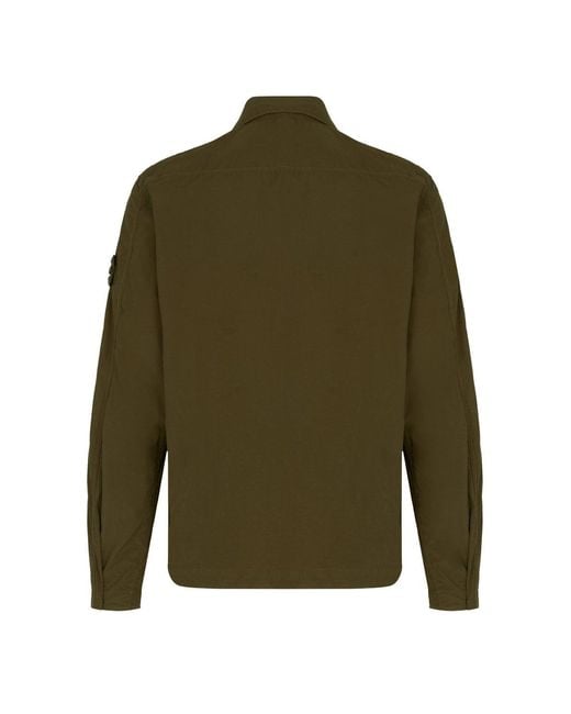 Stone Island Green Ghost 1200044 Overshirt for men