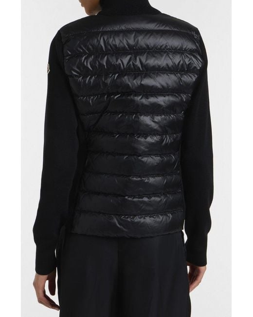 Moncler Black Hybrid Cardigan