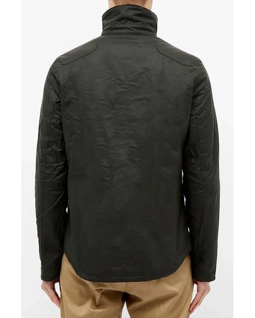 Barbour Black Reelin Wax Jacket for men
