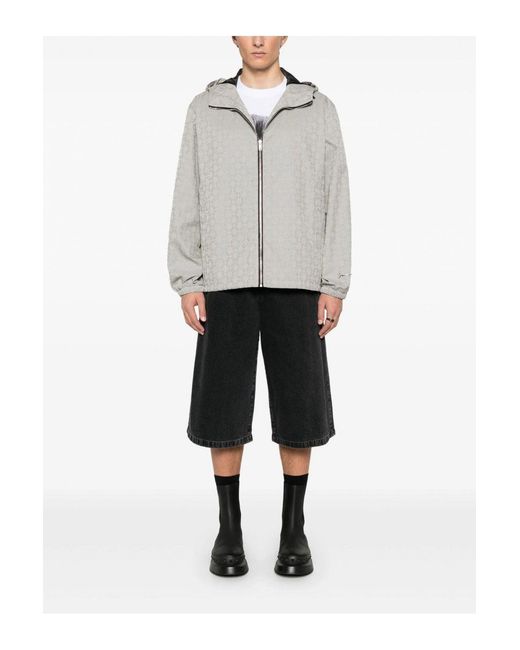 Givenchy Gray Monogram Windbreaker for men