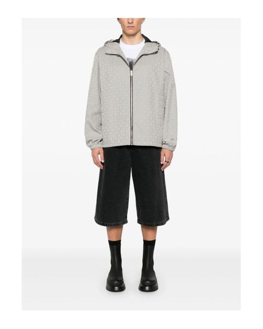 Givenchy Gray Monogram Windbreaker for men