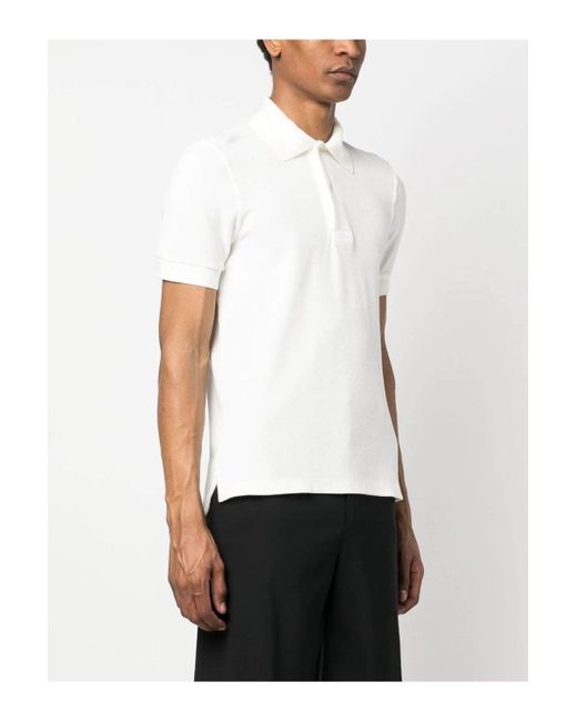 Tom Ford White Towelling Ss Polo Shirt for men