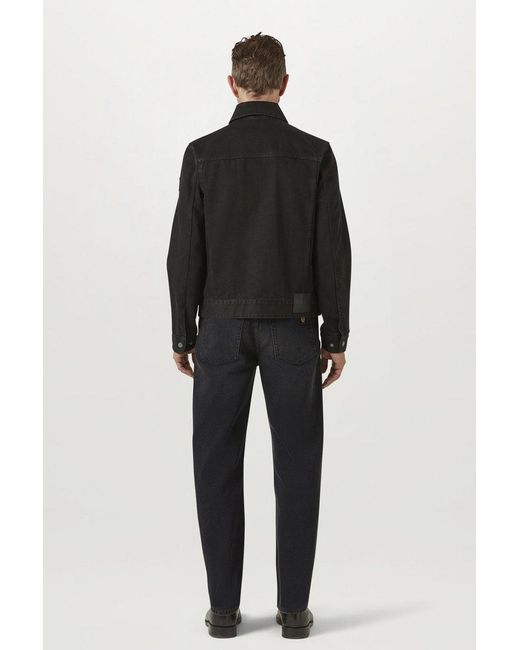 Belstaff Black Piston Trucker Jacket for men