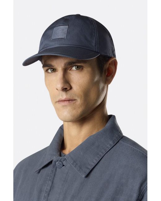 Stone Island Blue Sof01 Ghost Patch Cap for men