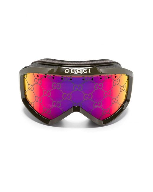 Gucci Pink Webbing Ski Glasses