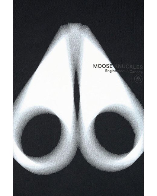 Moose Knuckles Blue Maurice Popover Hoodie for men