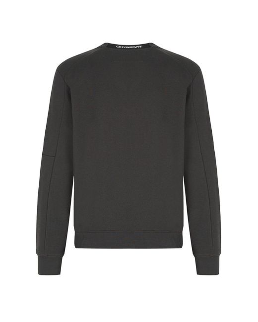 C P Company Gray Diagonal Raised Lens Sweatshirt for men