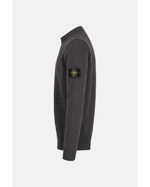 Stone Island Gray Crew Neck 5100072 Sweater for men