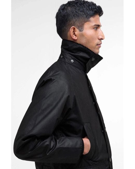Barbour Black Bedale Wax Jacket for men