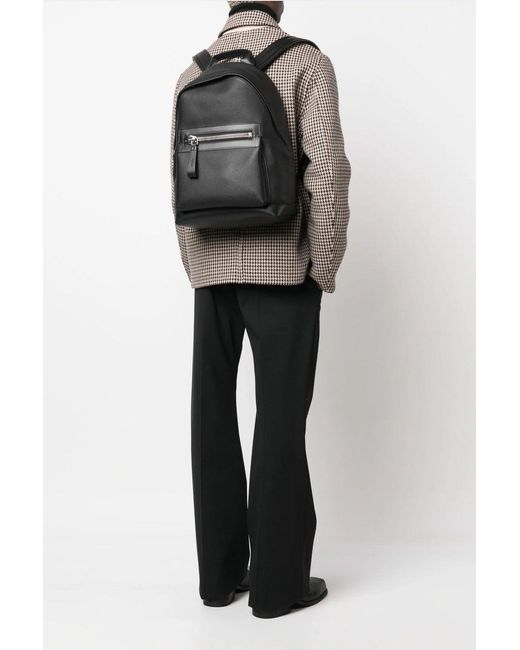 Tom Ford Black Soft Grain Leather Buckley Bag for men