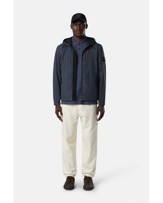 Stone Island Blue Hooded 4100001 Jacket for men