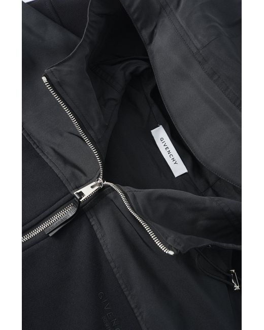 Givenchy Black Branded Windbreaker for men