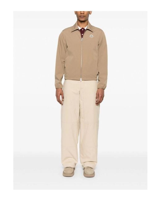 Moncler Natural Evandro Zip-Up Jacket for men