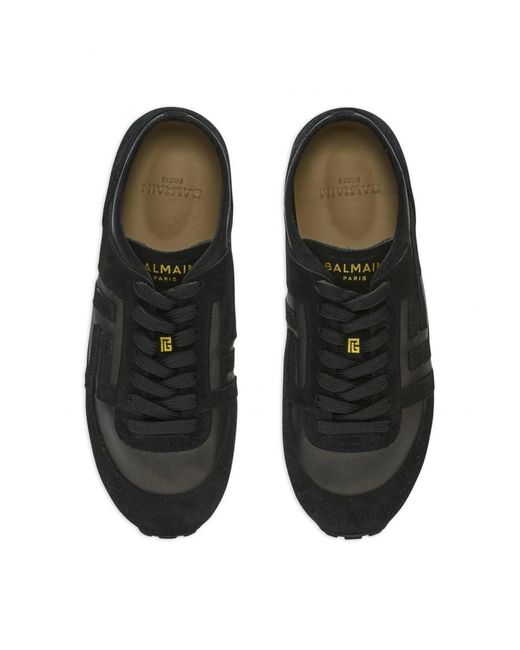 Balmain Black Sneakers Racer 45 for men