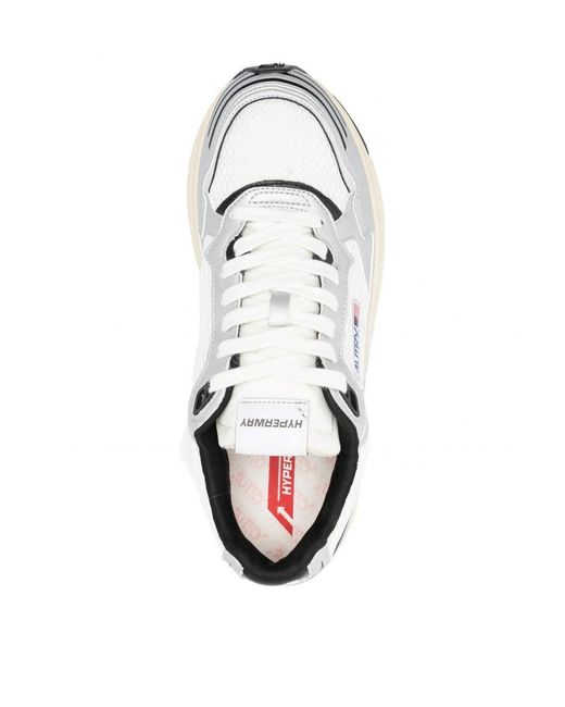 Autry White Hyperway Low Mv03 Sneakers for men