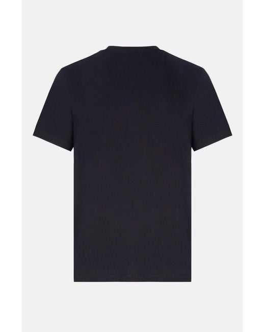 Paul & Shark Black Pure Cotton Jersey Badge T Shirt for men