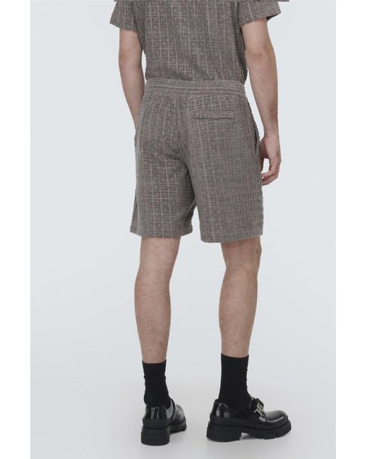 Givenchy Gray Woven 4 G New Board Shorts for men