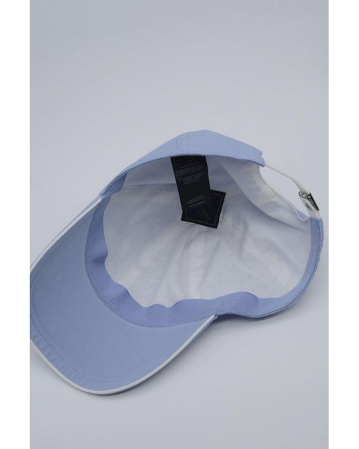 Paul & Shark Blue Shark Badge Light Cotton Baseball Cap for men