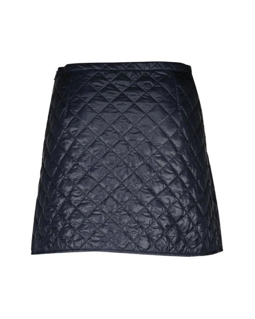 Moncler Blue Quilted Skirt